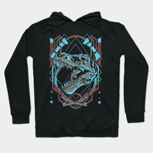 Geometric Dino Hoodie